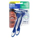 Aparelho De Barbear Gillette Derma Proteção Com 2 Unidades
